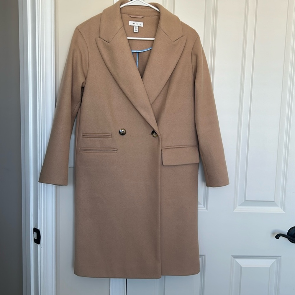 Topshop Pea Coat, US0